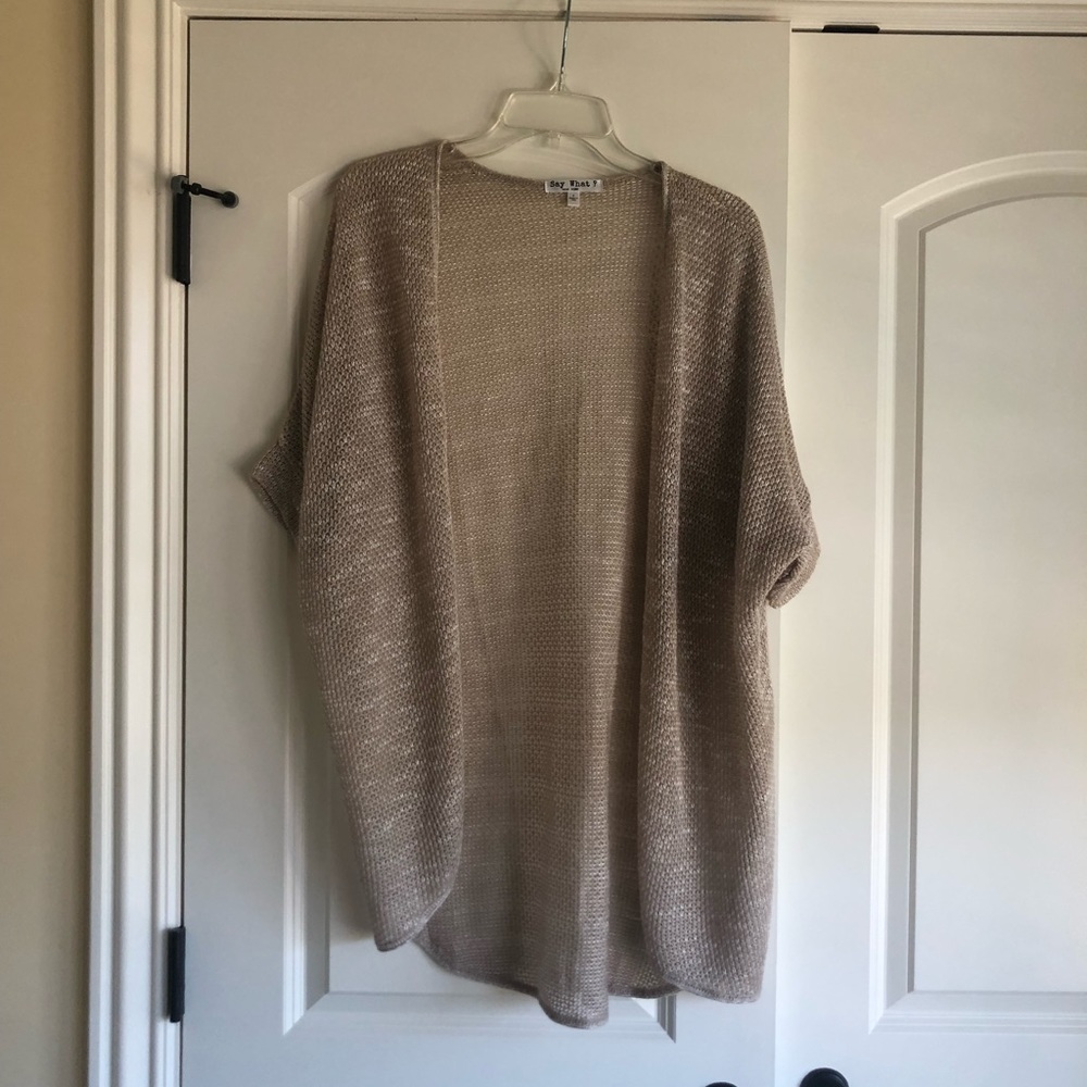 Like new, beige cocoon cardigan
